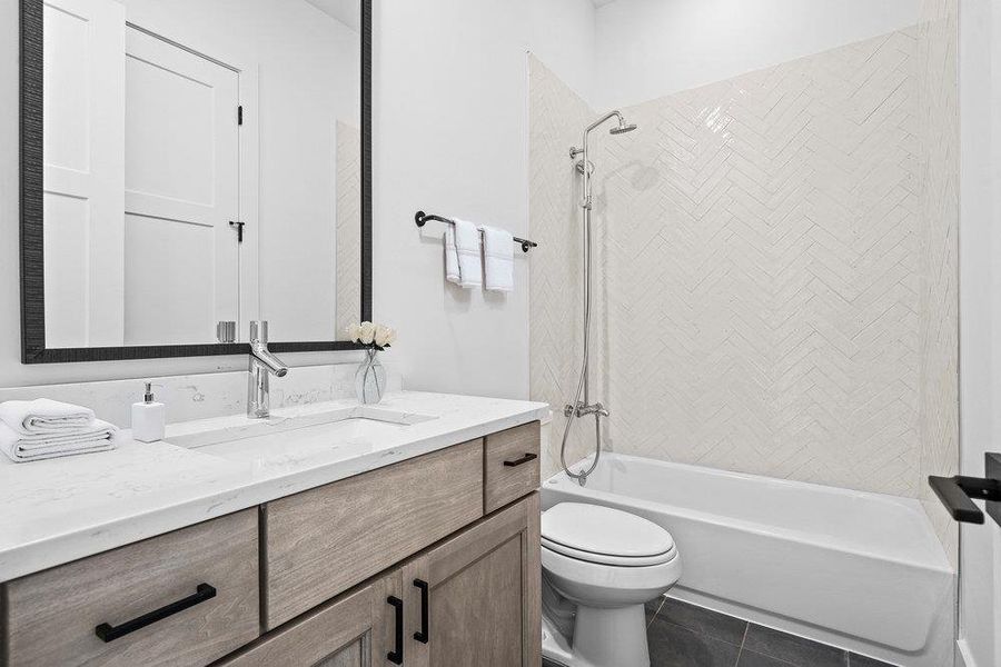 Furnished interior view inside a new home in Spyglass, Austin (Image 19).