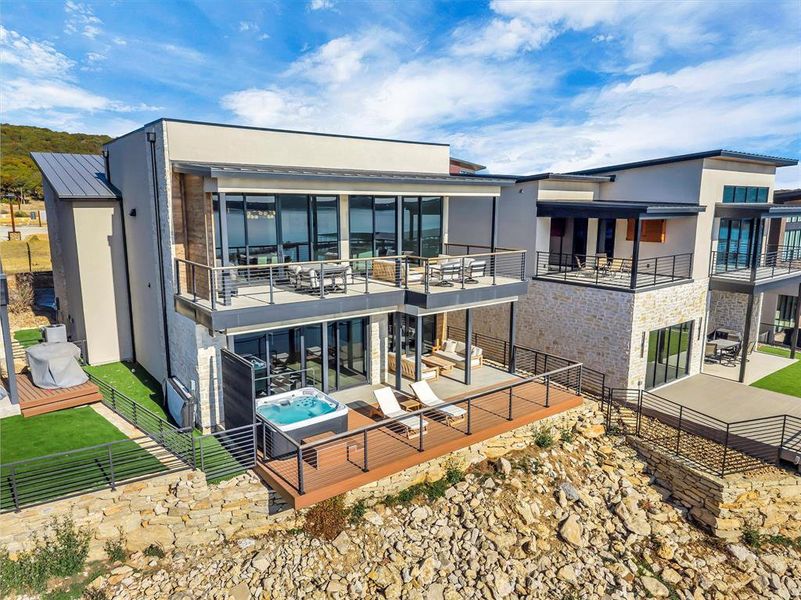 Exterior details and patio area of a home in , Graford (Image 22).