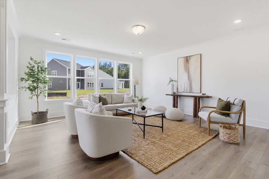Furnished interior view inside a new home in Homecoming, Ravenel (Image 8).