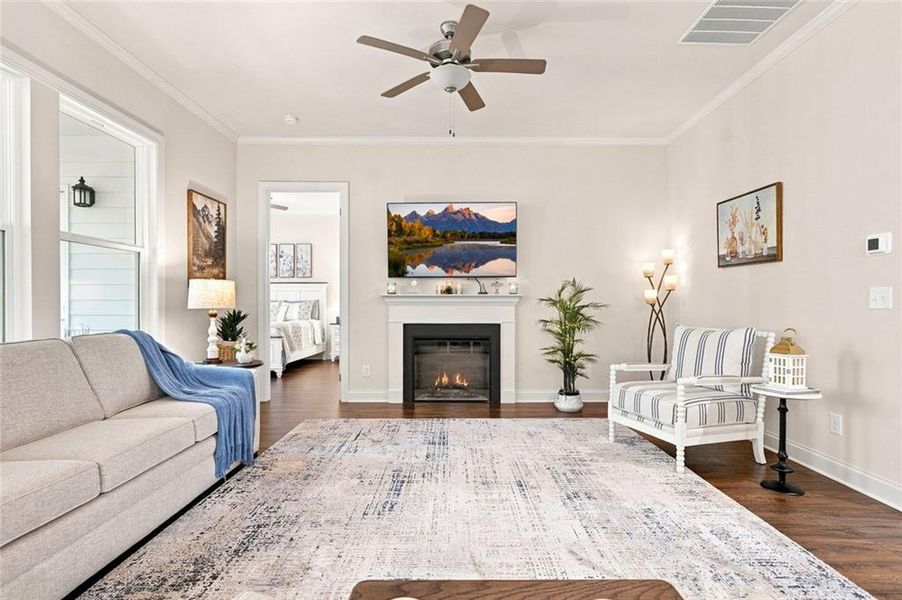 Furnished interior view inside a new home in , Ellijay (Image 20).