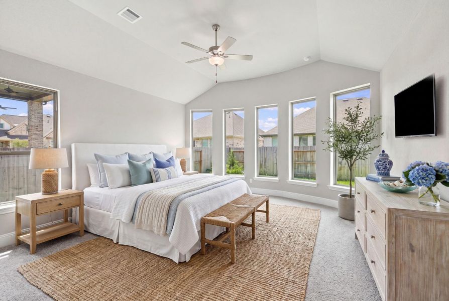 Furnished interior view inside a new home in Coastal Point, League City (Image 15).