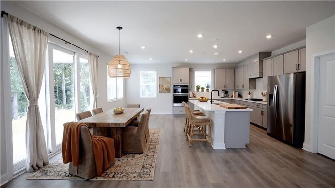 Furnished interior view inside a new home in Hillside Manor, Powder Springs (Image 16).