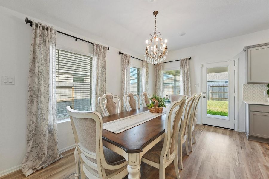 Furnished interior view inside a new home in Sterling Point at Baytown Crossings: Wildflower II Collection, Baytown (Image 17).