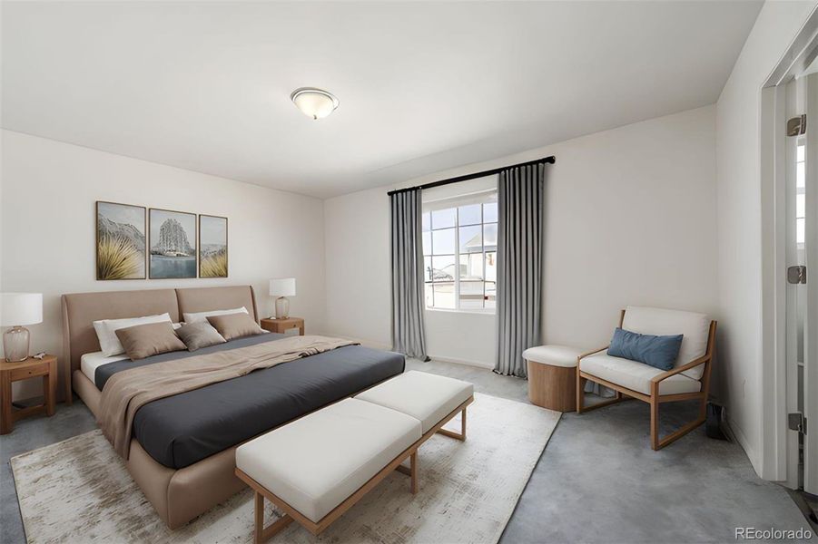 Furnished interior view inside a new home in Reunion, Commerce City (Image 14).