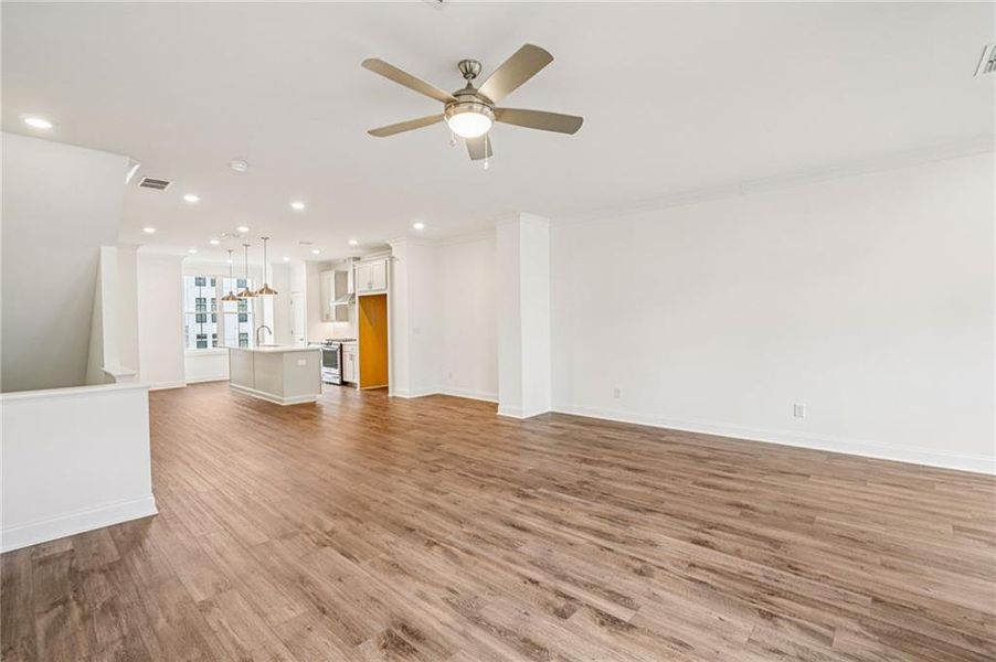 Spacious, unfurnished interior of a new home in Millcroft Townhomes, Buford (Image 23).