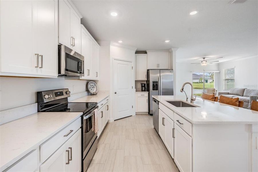 Furnished interior view inside a new home in , San Antonio (Image 12).