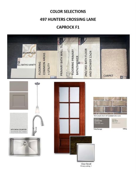 Sample of building materials used in homes in , Sealy (Image 3).