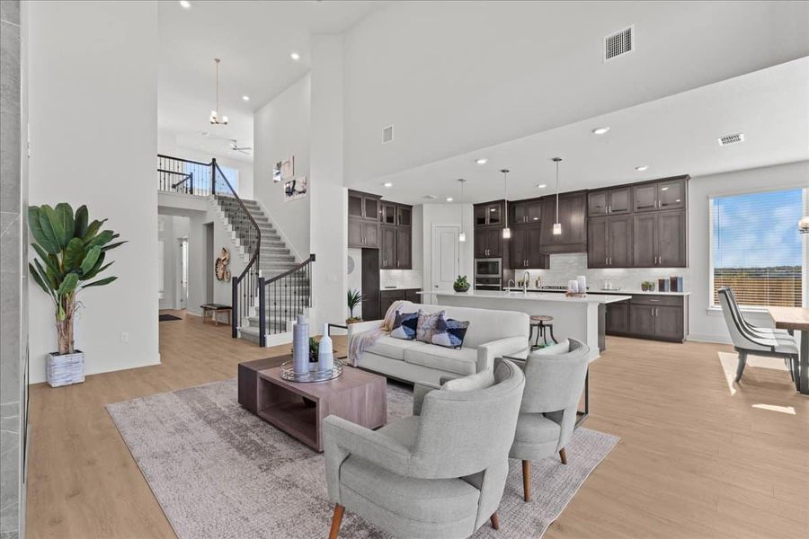 Furnished interior view inside a new home in Sunfield, Buda (Image 17).