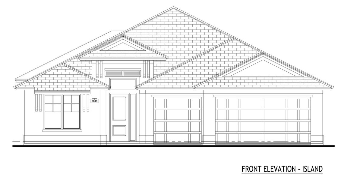 Representative exterior photo of a completed home built from the Irvine by GHO Homes in Ravens Landing, Vero Beach, FL (Image 2).