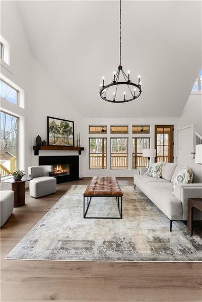 Furnished interior view inside a new home in , Dawsonville (Image 38).