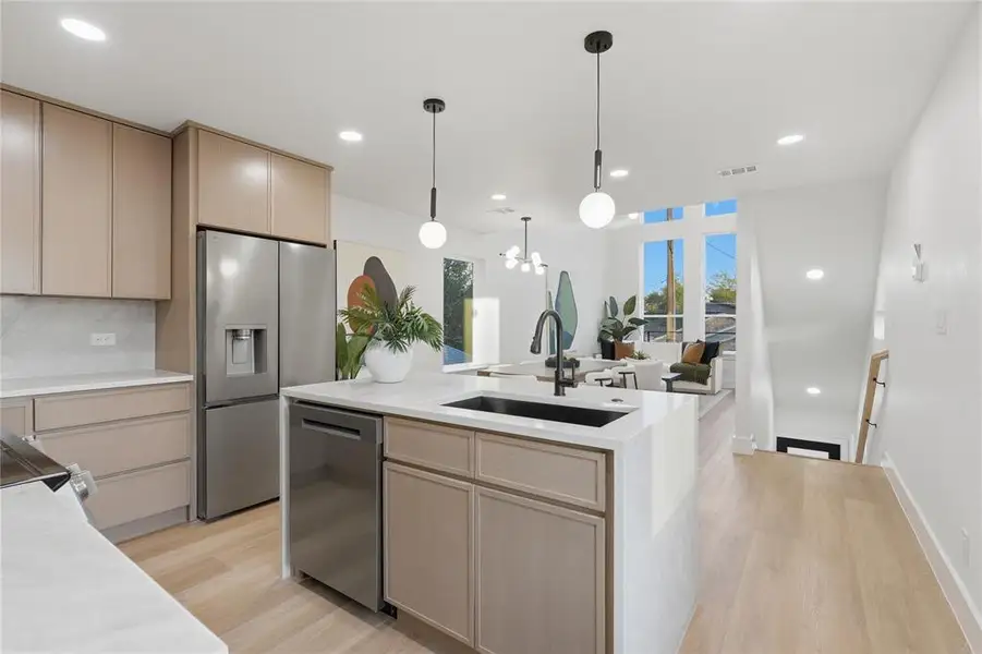 Furnished interior view inside a new home in , Dallas (Image 6).