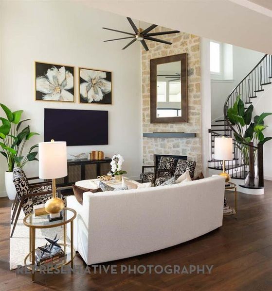 Furnished interior view inside a new home in Furst Ranch, Flower Mound (Image 4).