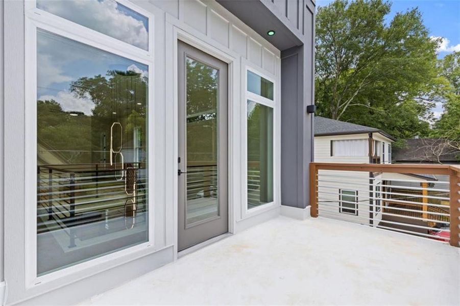 Exterior details and patio area of a home in , Atlanta (Image 26).