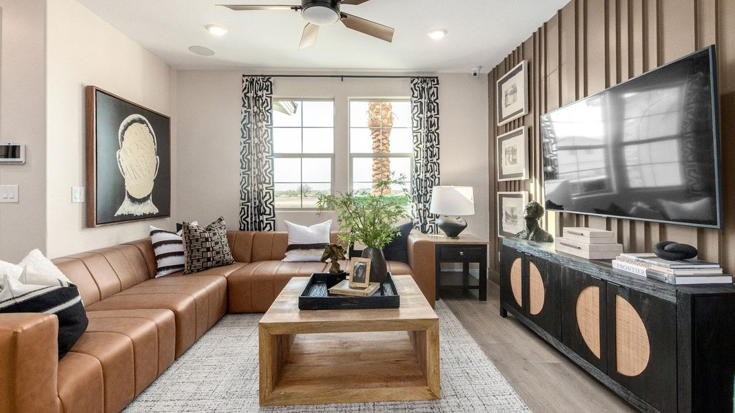 Representative furnished interior of a home built from the The Bella by DRB Homes in Surprise City Center, Surprise (Image 4). Representative furnished interior of a home built from the The Bella by DRB Homes in Surprise City Center, Surprise (Image 4).