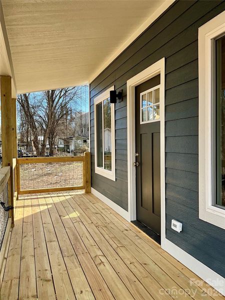 Covered Front porch/ Front Door