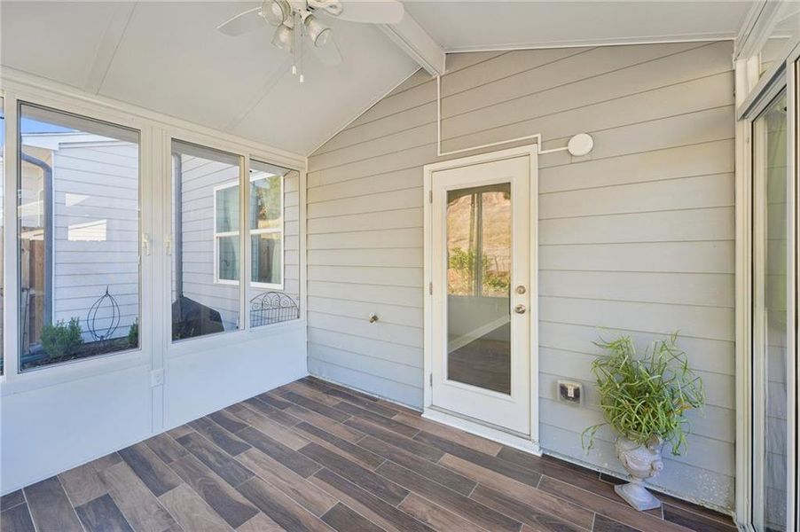 Exterior details and patio area of a home in , Canton (Image 28).
