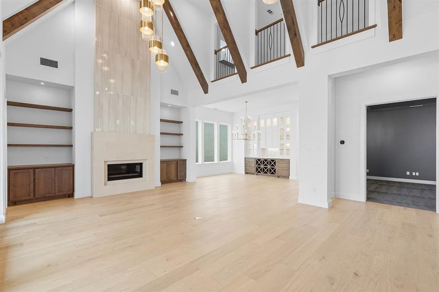 Spacious, unfurnished interior of a new home in Mosaic, Celina (Image 33). Spacious, unfurnished interior of a new home in Mosaic, Celina (Image 33).