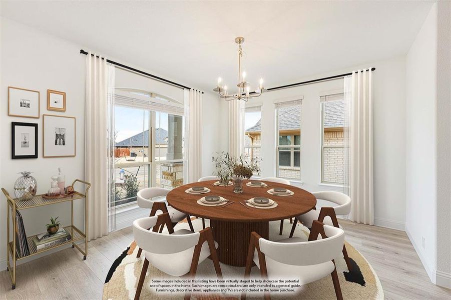 Furnished interior view inside a new home in Ridgepoint, Midlothian (Image 15).