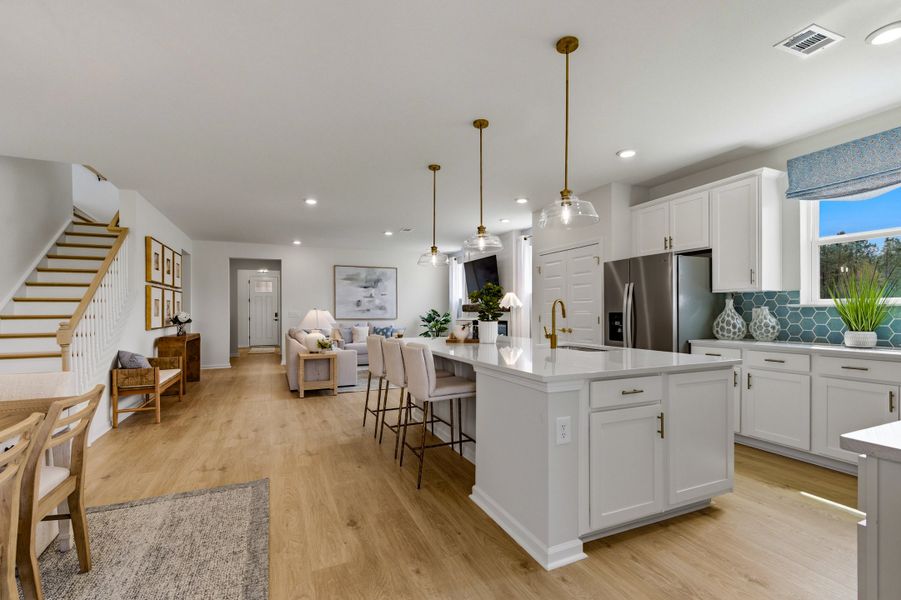 Representative furnished interior of a home built from the Leyland by Beazer Homes in Marshfield, Longs (Image 8).