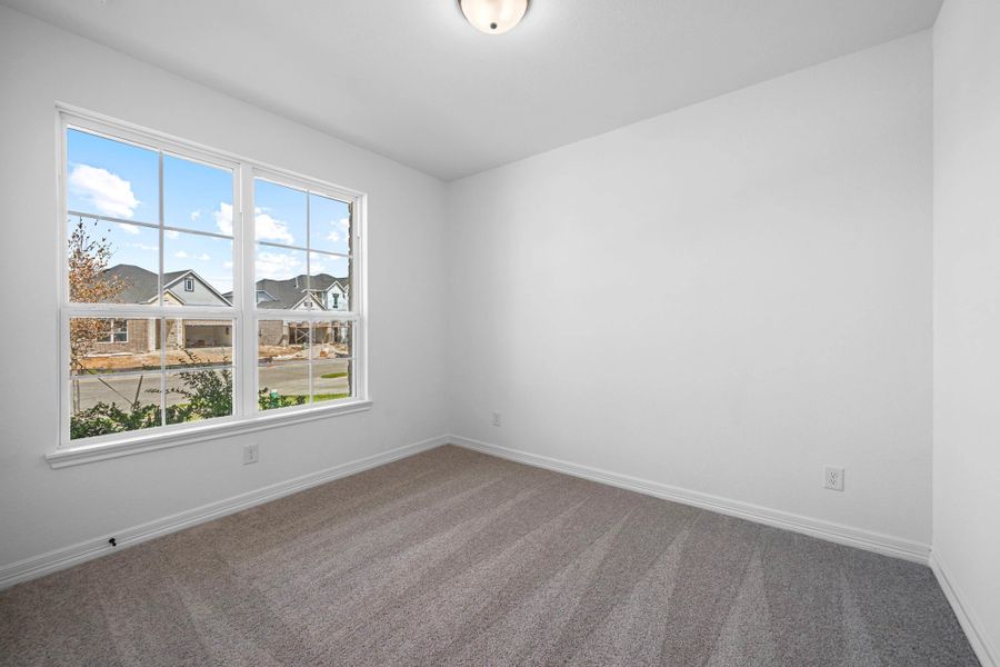 Fourth bedroom. Note: Sample product photo. Actual exterior and interior selections may vary by homesite. Photo may be virtually staged