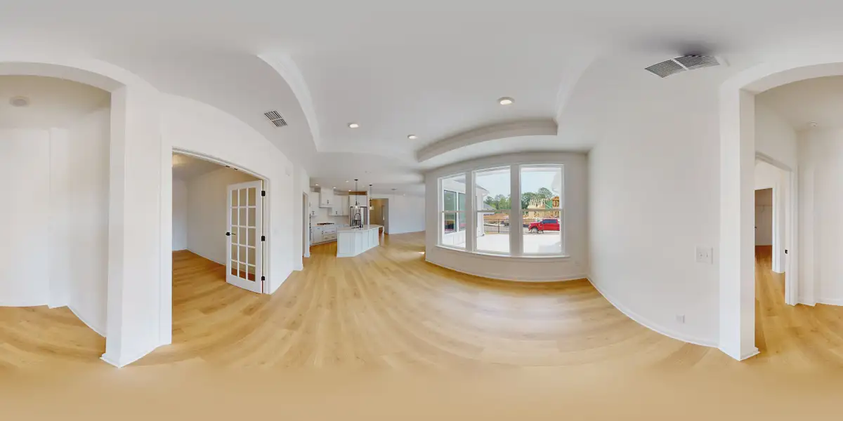 Representative unfurnished interior of a home built from the Portico by Epcon Communities in Lakeside at Millican Reserve, College Station (Image 23).