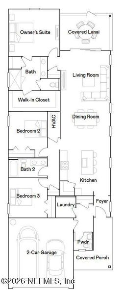 2D floor plan layout of this home in Silver Falls Single Family at SilverLeaf, St. Augustine, FL (Image 3). 2D floor plan layout of this home in Silver Falls Single Family at SilverLeaf, St. Augustine, FL (Image 3).