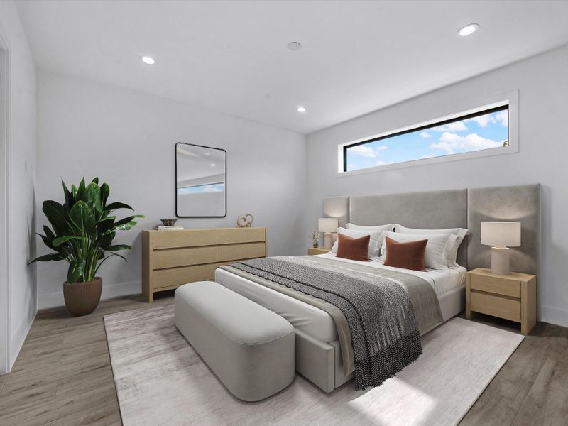 Furnished interior view inside a new home in , Houston (Image 24).