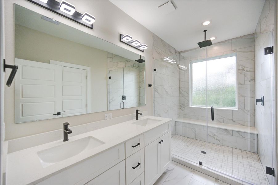Luxury Bath with Large Walk-In Shower