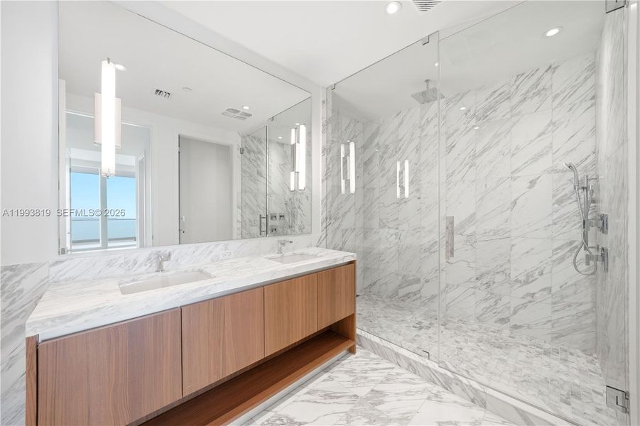 Furnished interior view inside a new home in , Miami (Image 10).