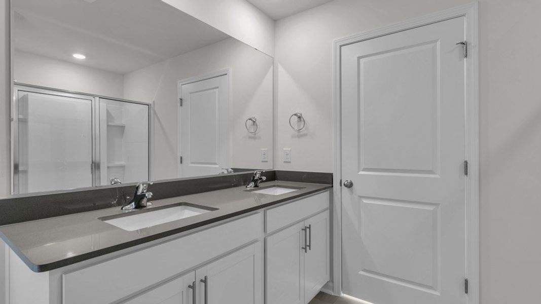 Furnished interior view inside a new home in The Preserve at Kinsley, Jamestown (Image 7). Furnished interior view inside a new home in The Preserve at Kinsley, Jamestown (Image 7).