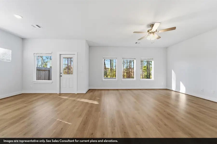Representative unfurnished interior of a home built from the Aquila by CastleRock Communities in Chasin Heights, Converse (Image 12).