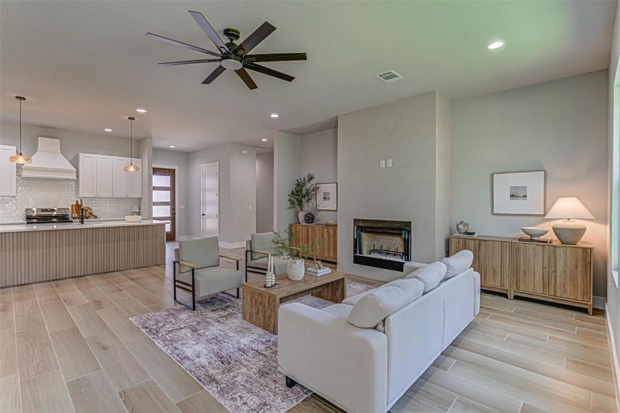 Open Concept dining & Living areas.