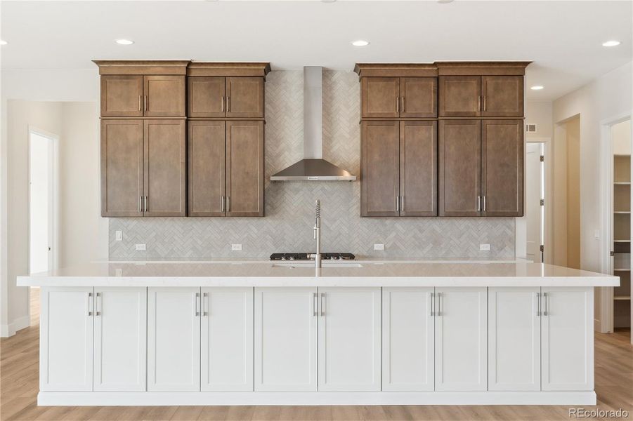 Furnished interior view inside a new home in Retreat at The Canyons, Castle Pines (Image 30). Furnished interior view inside a new home in Retreat at The Canyons, Castle Pines (Image 30).