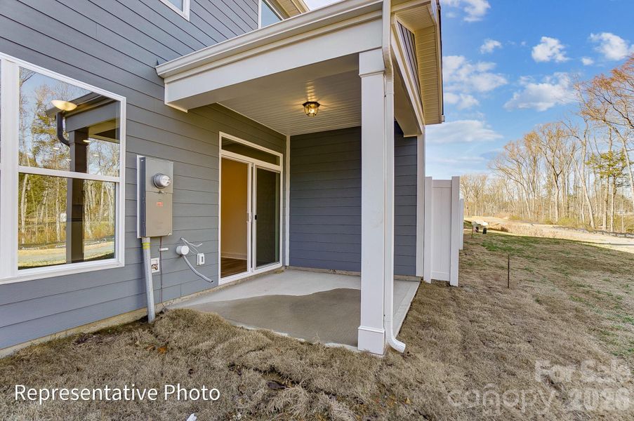 Exterior details and patio area of a home in Harrisburg Village, Harrisburg (Image 2). Exterior details and patio area of a home in Harrisburg Village, Harrisburg (Image 2).
