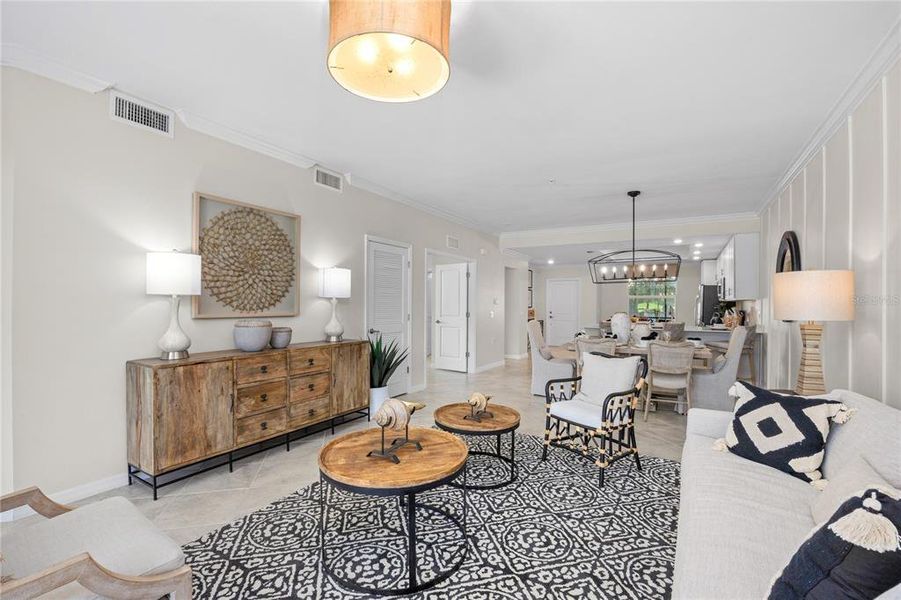 Furnished interior view inside a new home in Calusa Country Club, Lakewood Ranch (Image 11).