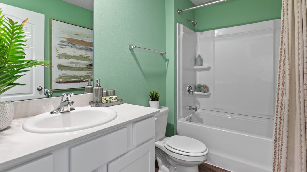 Representative furnished interior of a home built from the CALI by D.R. Horton in Rookery, Green Cove Springs (Image 24). Representative furnished interior of a home built from the CALI by D.R. Horton in Rookery, Green Cove Springs (Image 24).