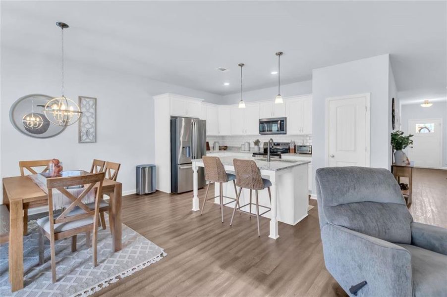 Furnished interior view inside a new home in , Clarkesville (Image 16).