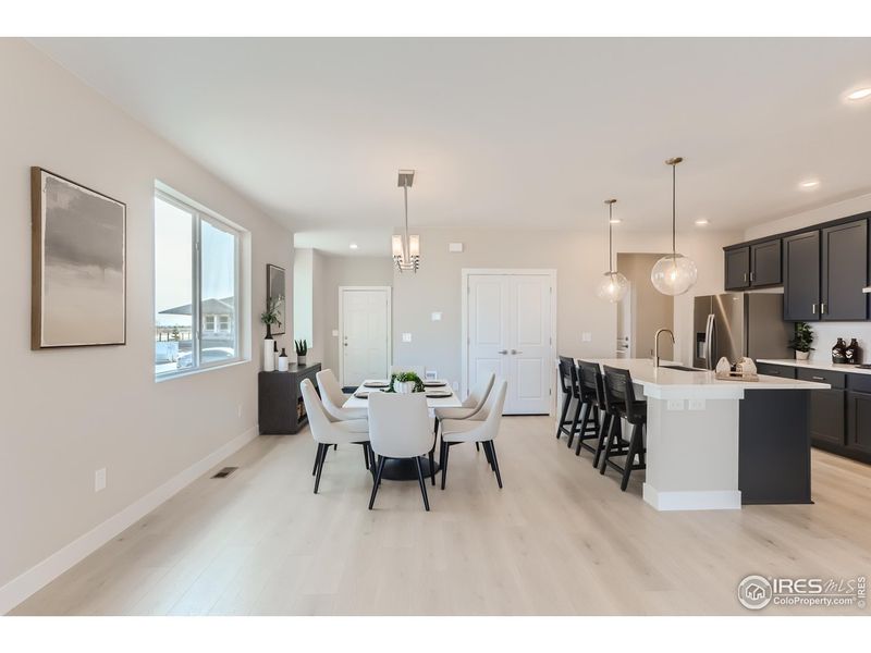 Furnished interior view inside a new home in Country Club Reserve, Fort Collins (Image 7). Furnished interior view inside a new home in Country Club Reserve, Fort Collins (Image 7).
