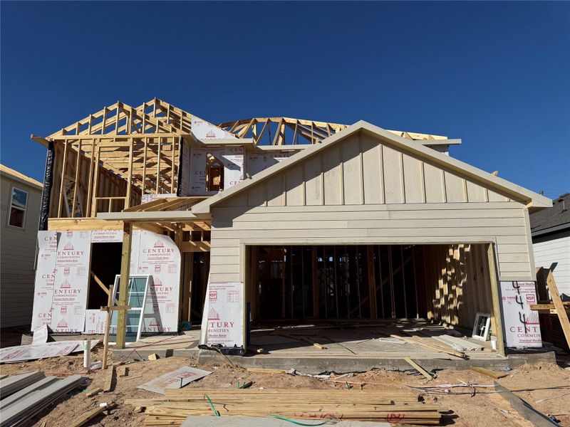 In-progress construction of a new home in Magnolia Springs, Montgomery, TX (Image 22).
