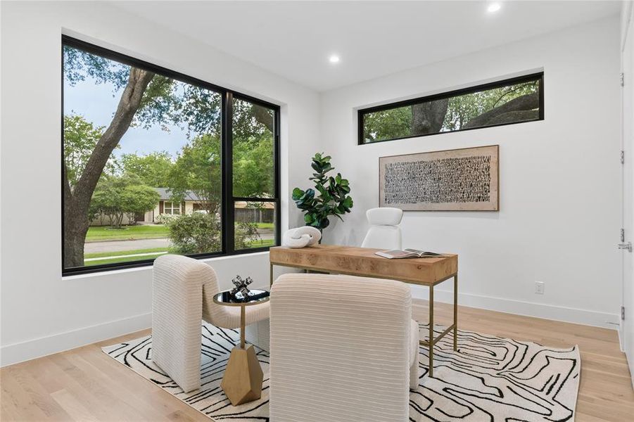 Furnished interior view inside a new home in , Dallas (Image 17).