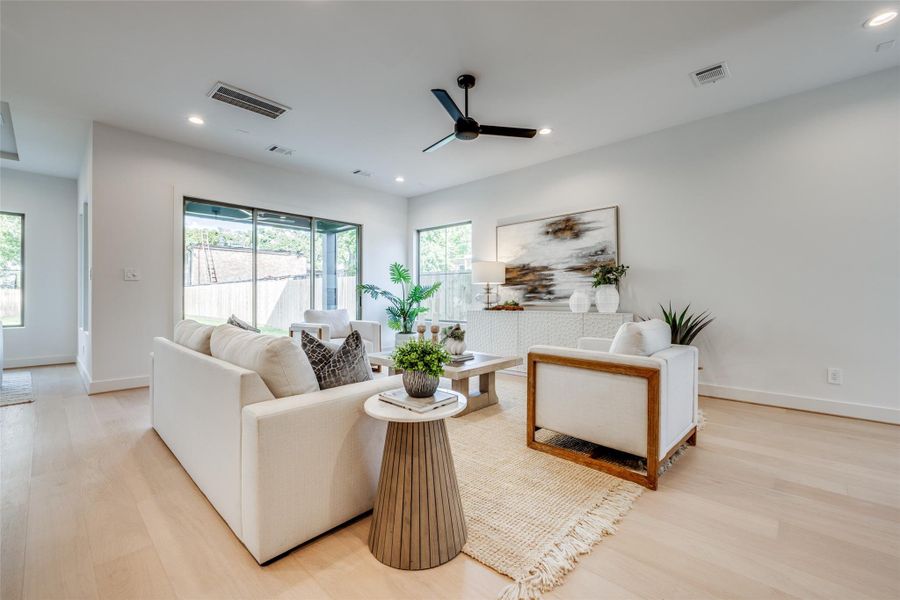 Furnished interior view inside a new home in , Houston (Image 13).