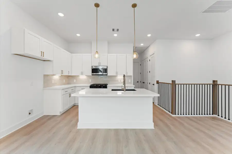 Furnished interior view inside a new home in Jensen Villas, Houston (Image 6). Furnished interior view inside a new home in Jensen Villas, Houston (Image 6).