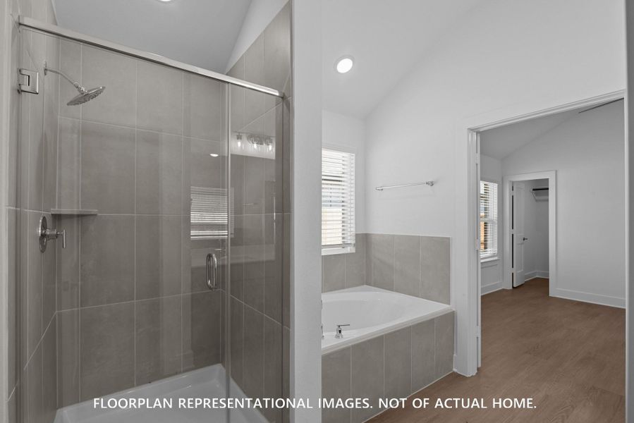Furnished interior view inside a new home in Lone Star Landing, Montgomery (Image 8).