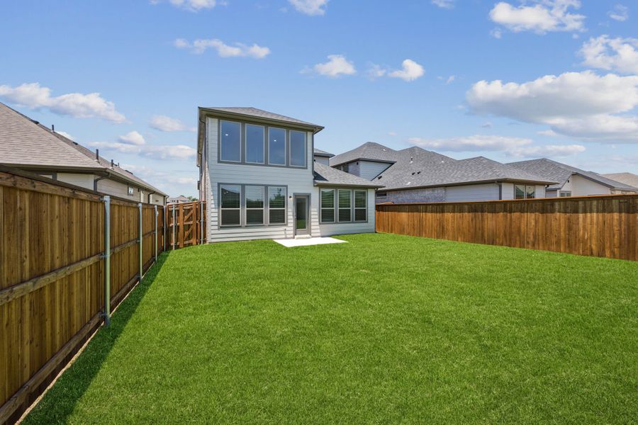 Patio in the Mesquite home plan by Trophy Signature Homes – REPRESENTATIVE PHOTO