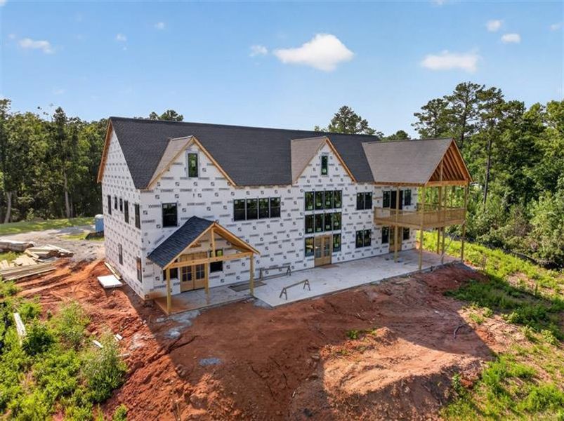 In-progress construction of a new home in , Monticello, GA (Image 40).