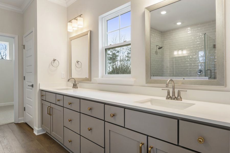 Furnished interior view inside a new home in Ridgecrest at Midway, Anderson (Image 12).