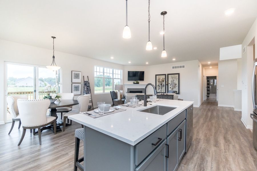 Furnished interior view inside a new home in Mystic Ridge, Whitmore Lake (Image 38).