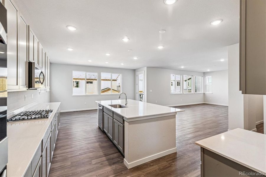Furnished interior view inside a new home in Floret Collection at Alder Creek, Parker (Image 10).