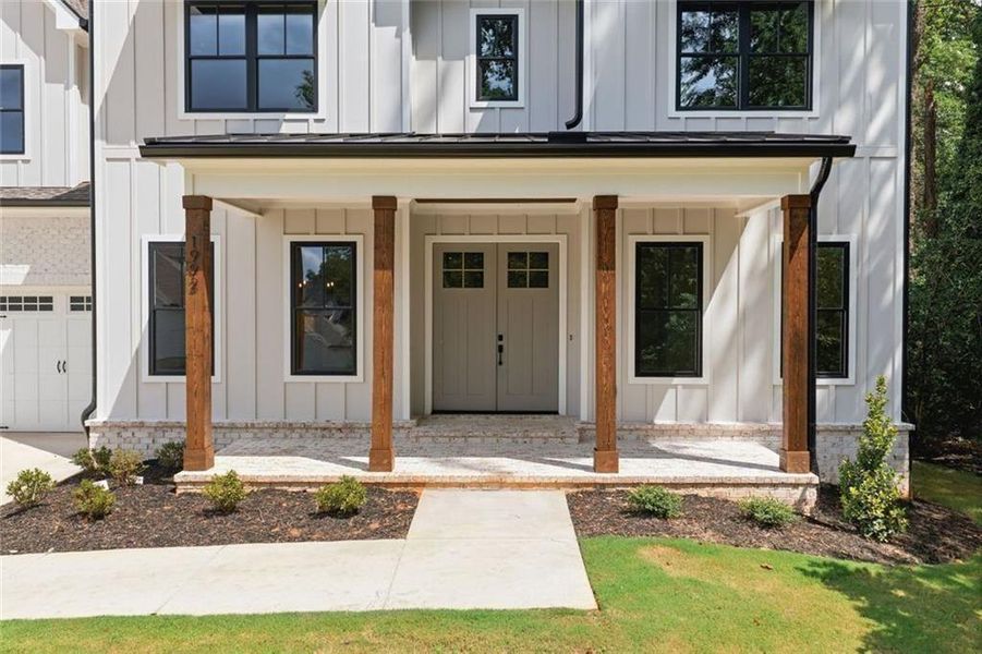Exterior details and patio area of a home in , Atlanta (Image 36).