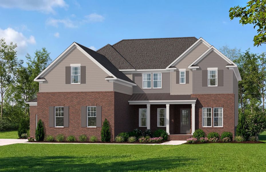 Representative exterior photo of a completed home built from the Sutton by John Wieland in Blume Estates, Harrisburg, NC (Image 15).